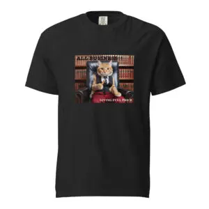 Black t-shirt featuring a boxer dog with a boxing ring background.